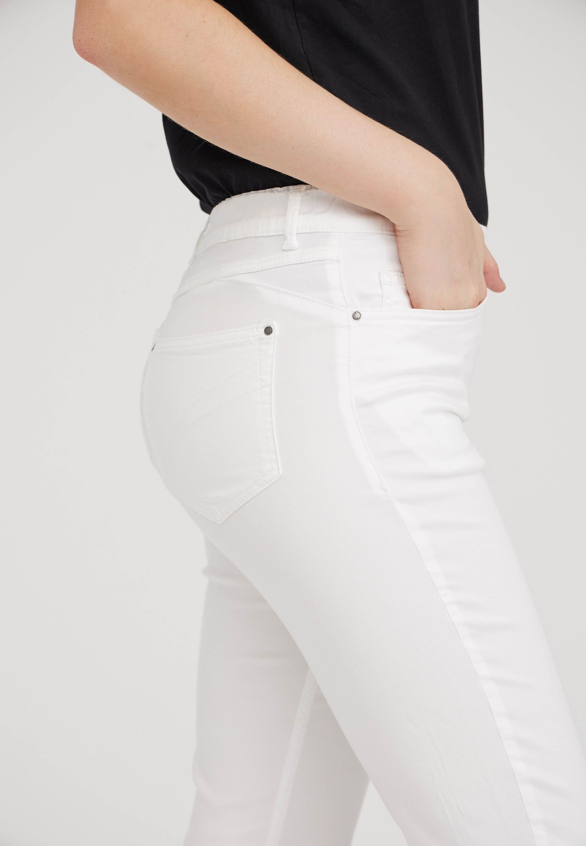 LAURIE  Hannah Regular - Medium Length Trousers REGULAR 10122 White