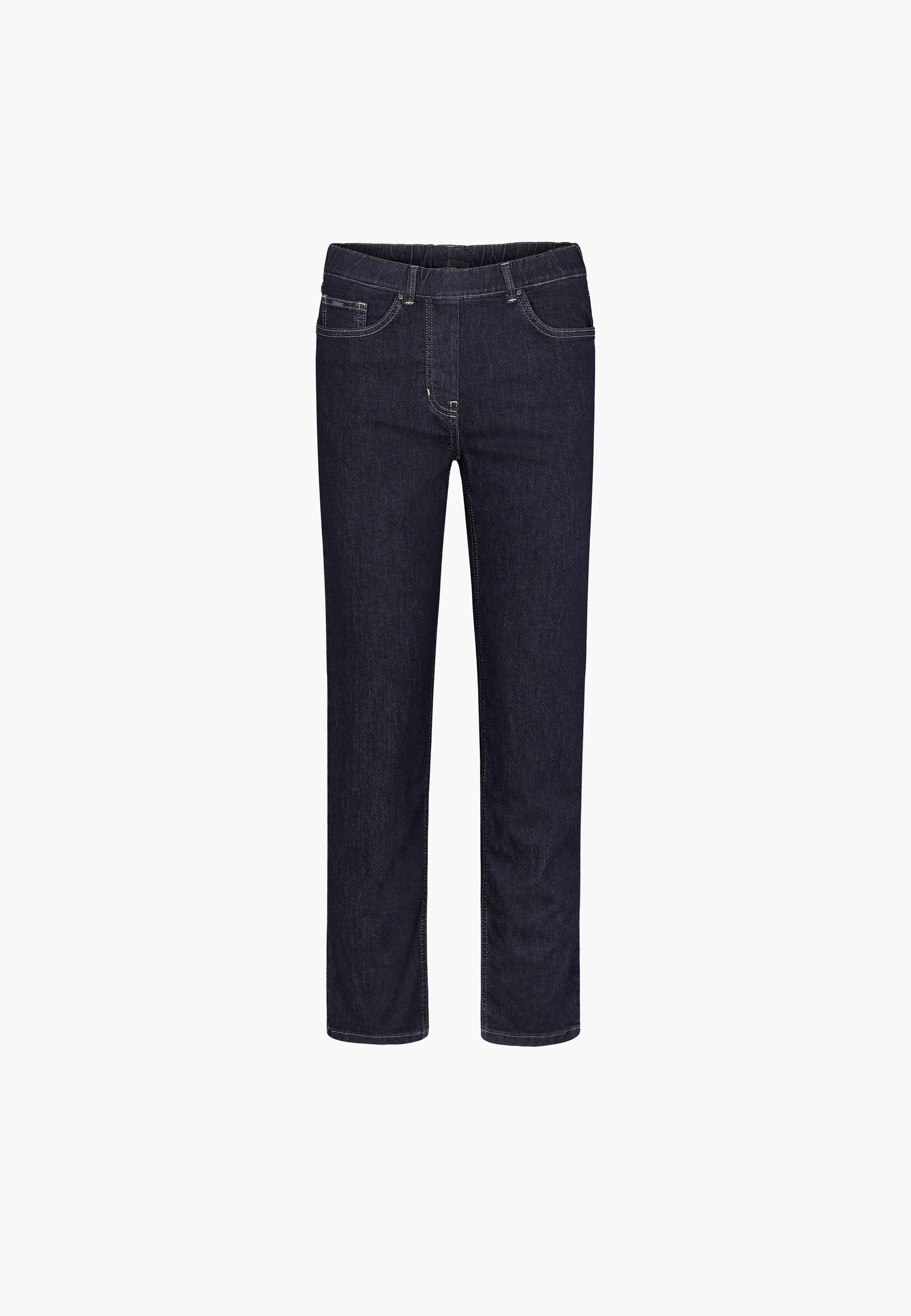 LAURIE  Helen Straight - Medium Length Trousers STRAIGHT 49501 Dark Blue Denim