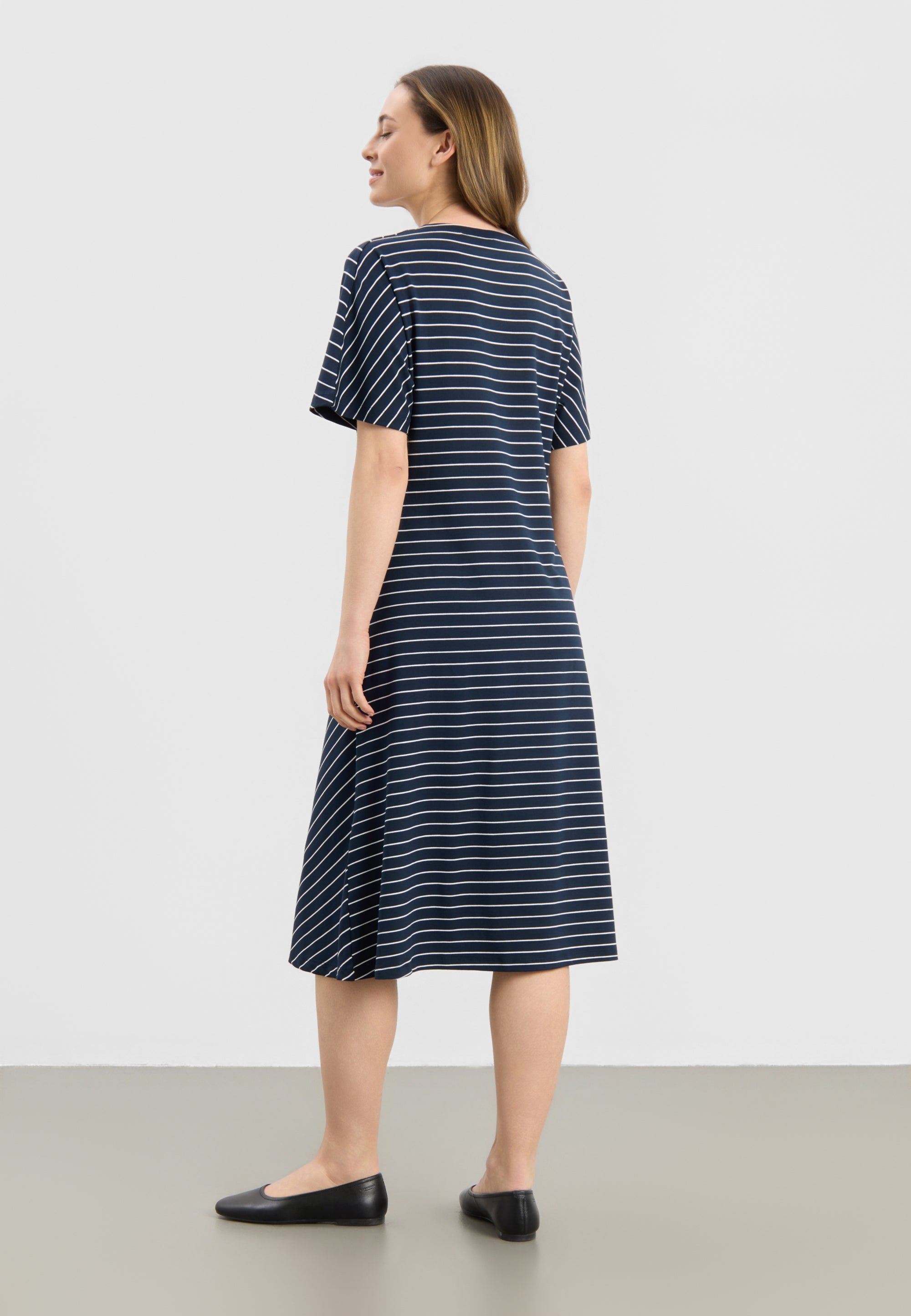 LAURIE Ingrid Dress SS Dresses 49222 Navy Stripe