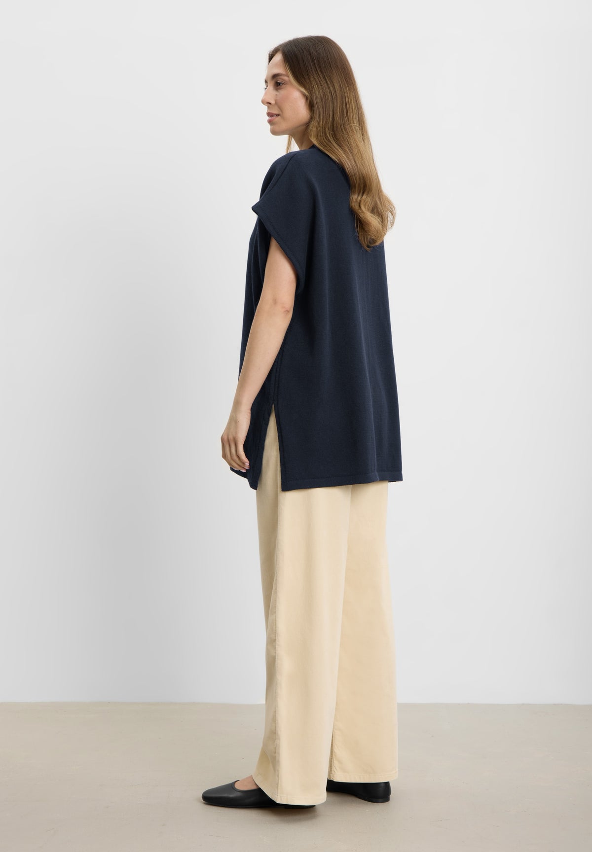 LAURIE Isabell vest Knitwear 49000 Navy