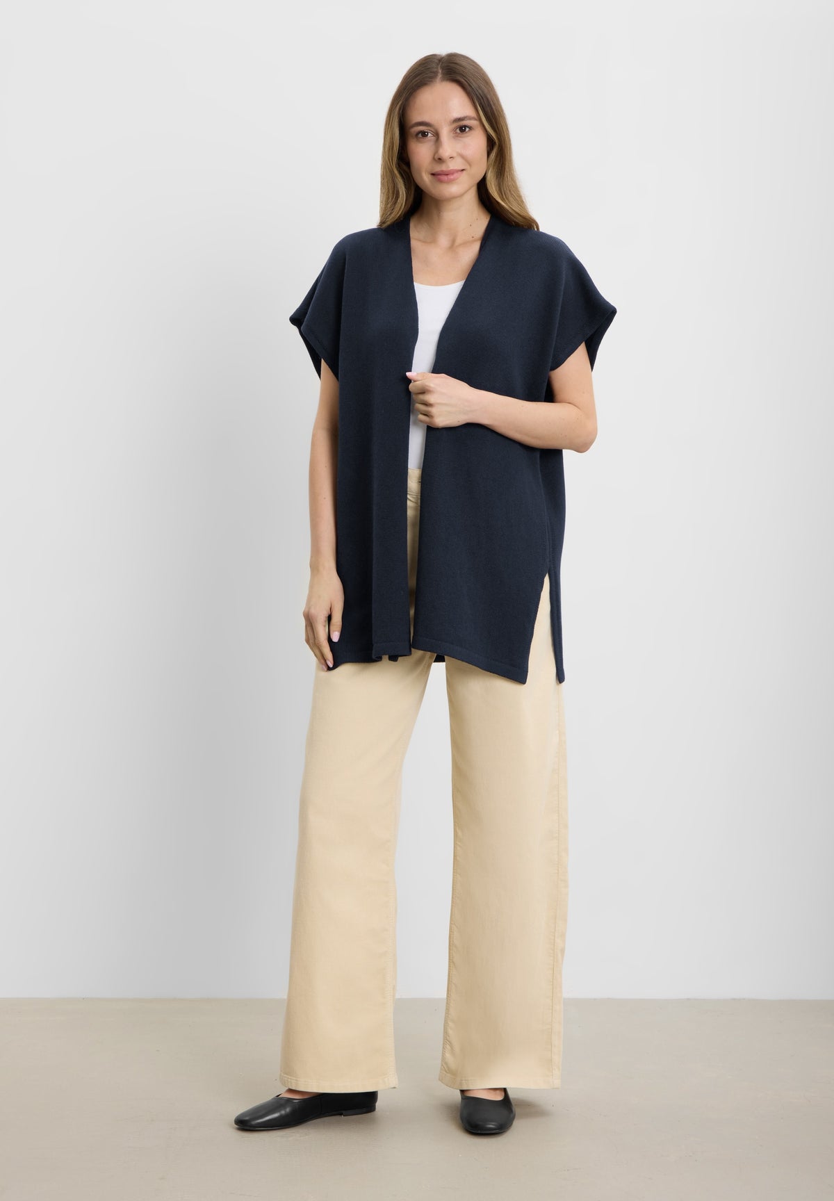 LAURIE Isabell vest Knitwear 49000 Navy