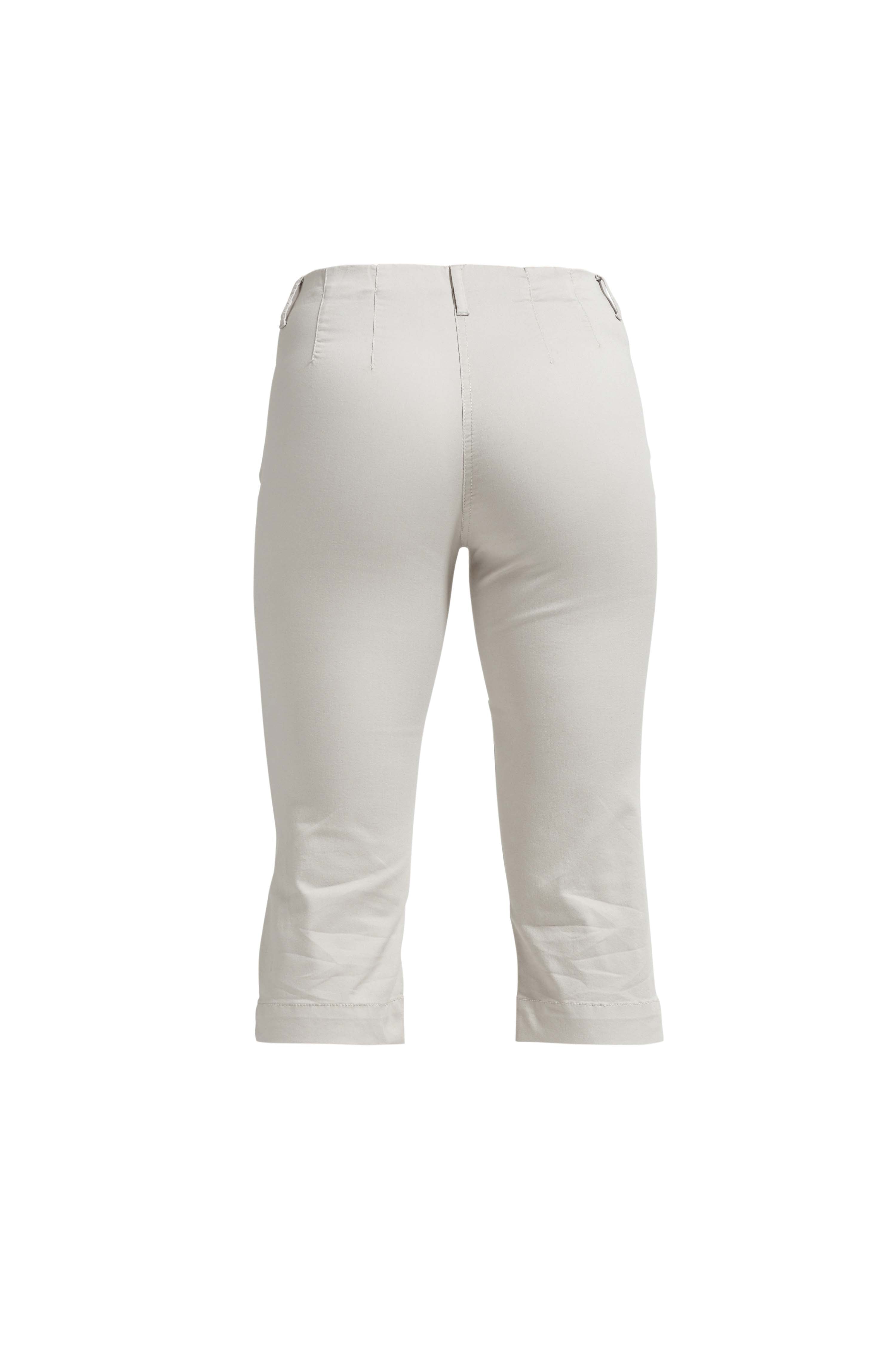 LAURIE Kelly Regular Capri Short Length Trousers REGULAR 25107 Grey Sand