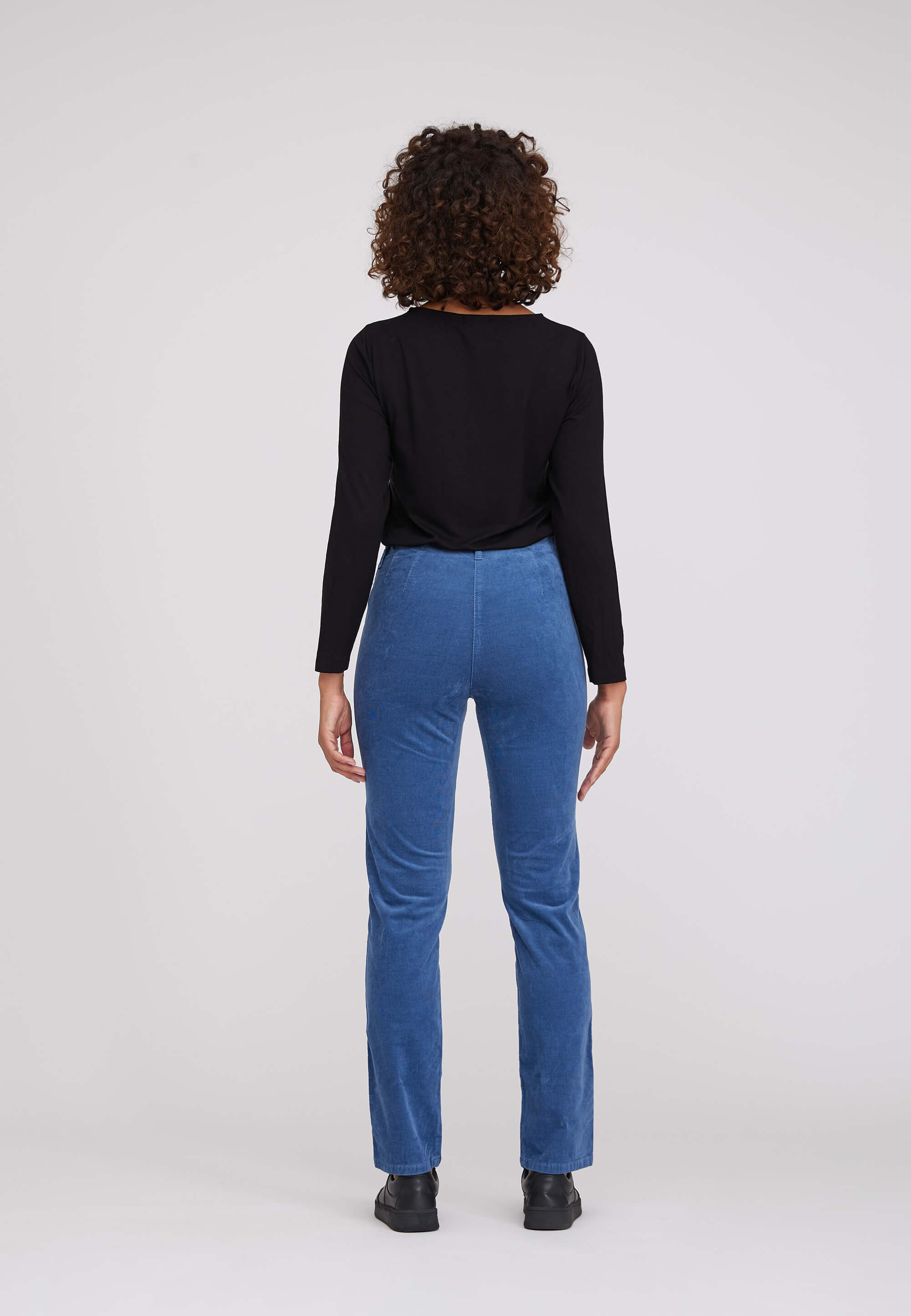 LAURIE Kelly Regular Fløjl - Medium Length Regular 47000 Nordic Blue