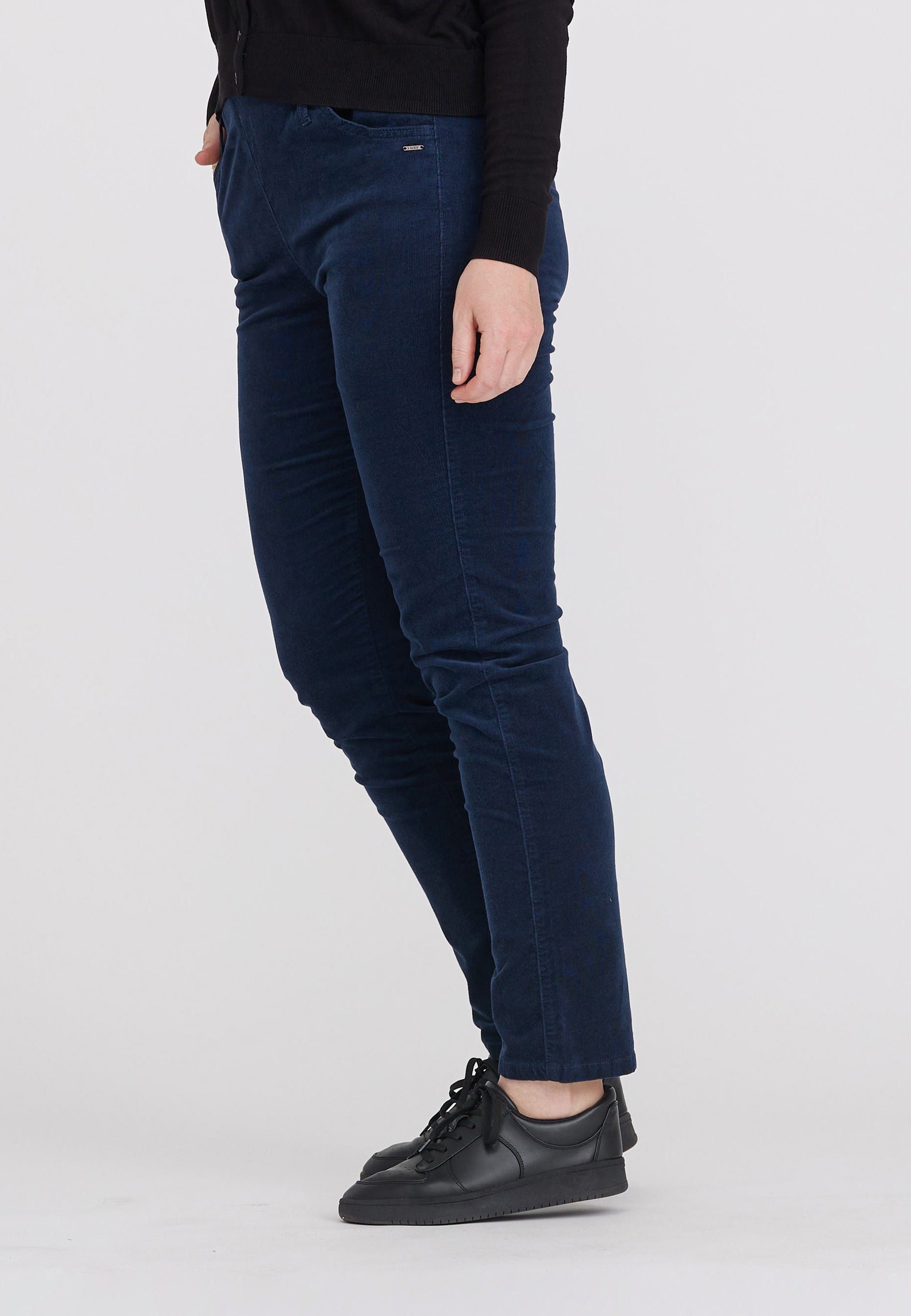 LAURIE  Kelly Regular Fløjl - Medium Length Regular 49000 Navy