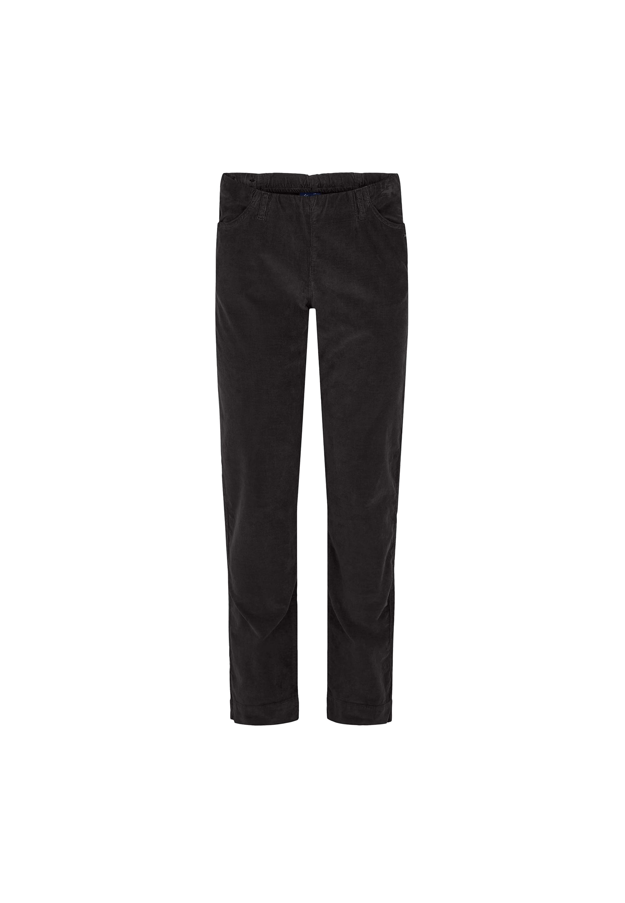 LAURIE  Kelly Regular Fløjl - Medium Length Trousers REGULAR 99000 Black