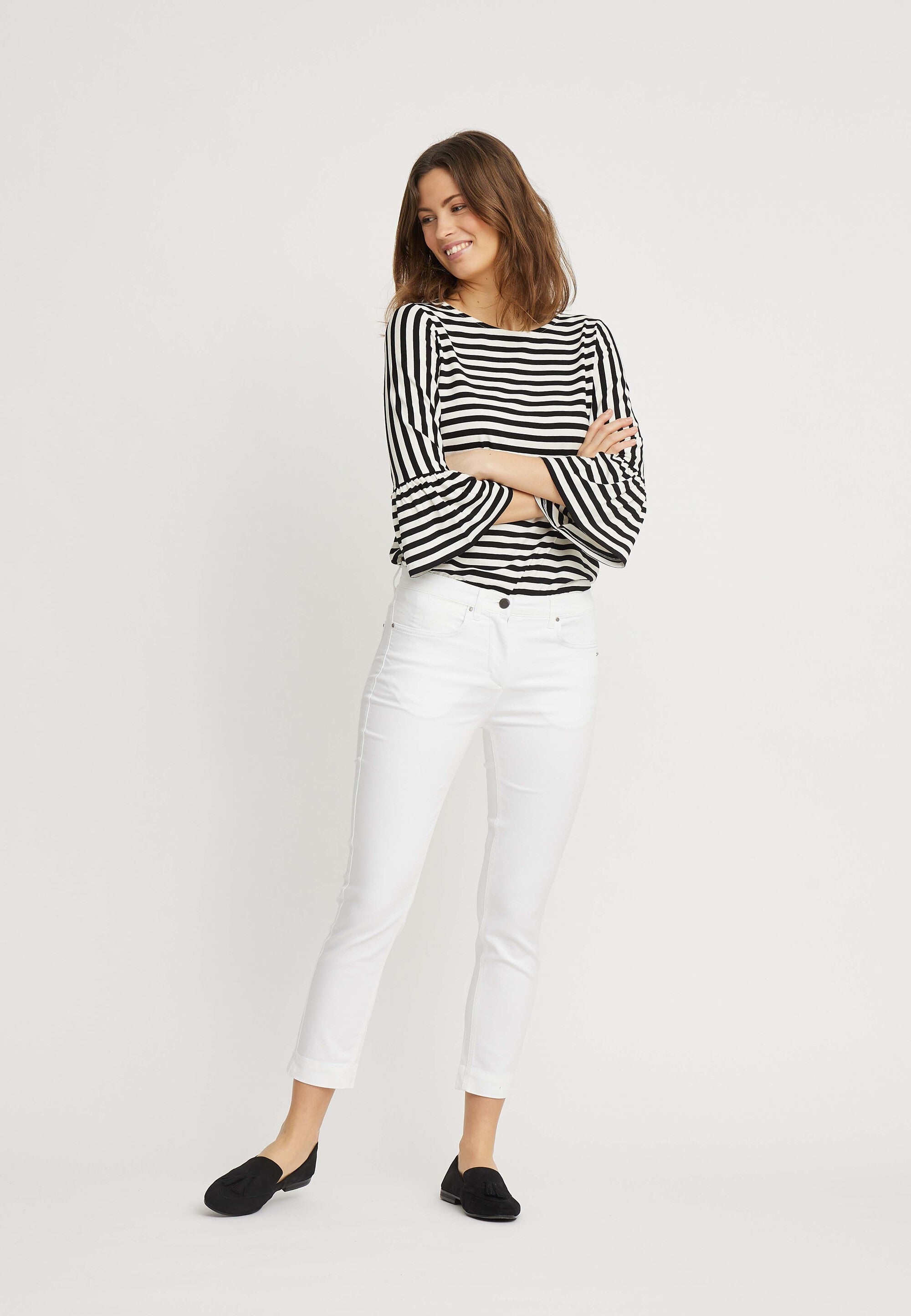 LAURIE  Laura Crop Slim Slim 10100 White
