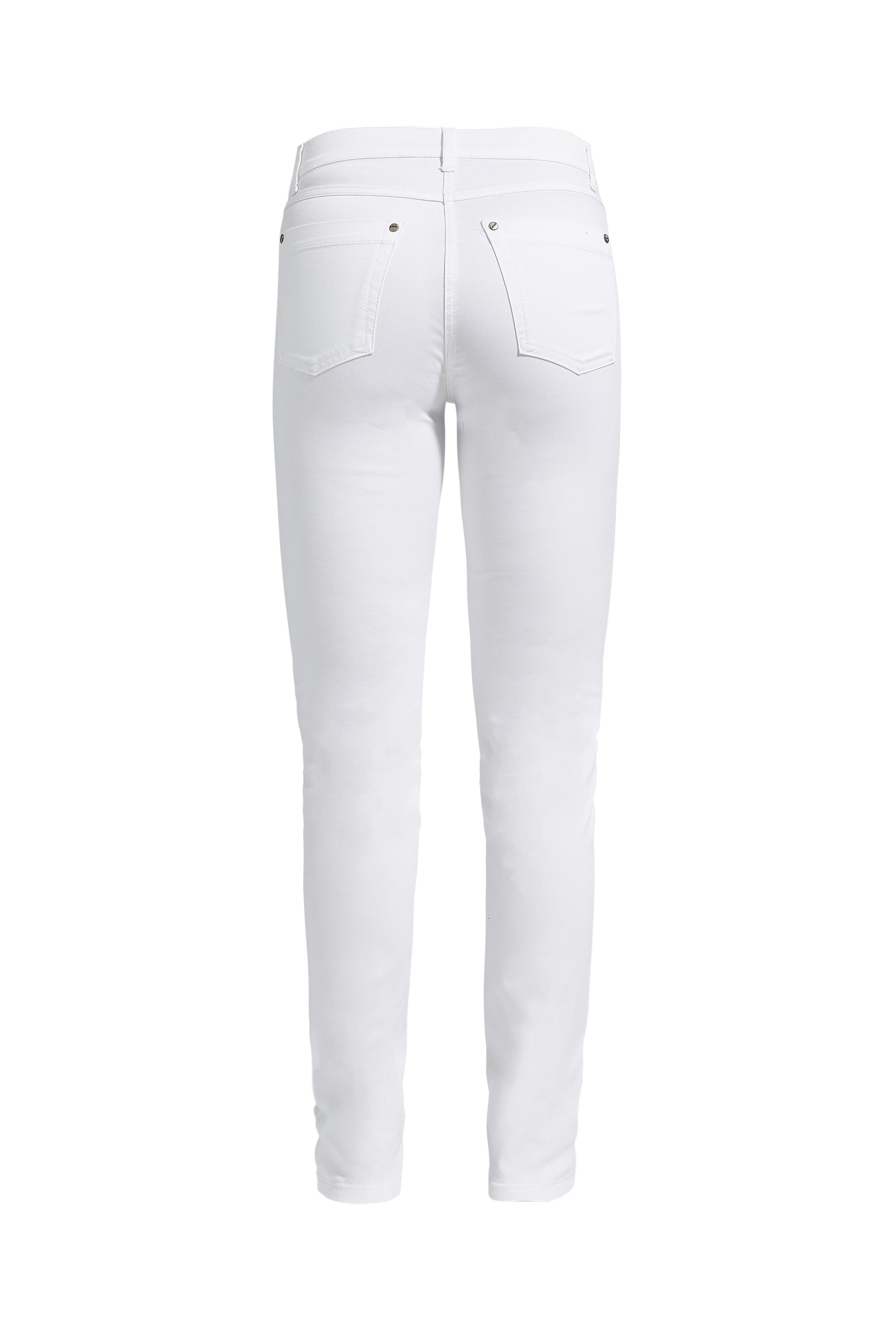 LAURIE  Laura Slim - Medium Length Trousers SLIM 10100 White