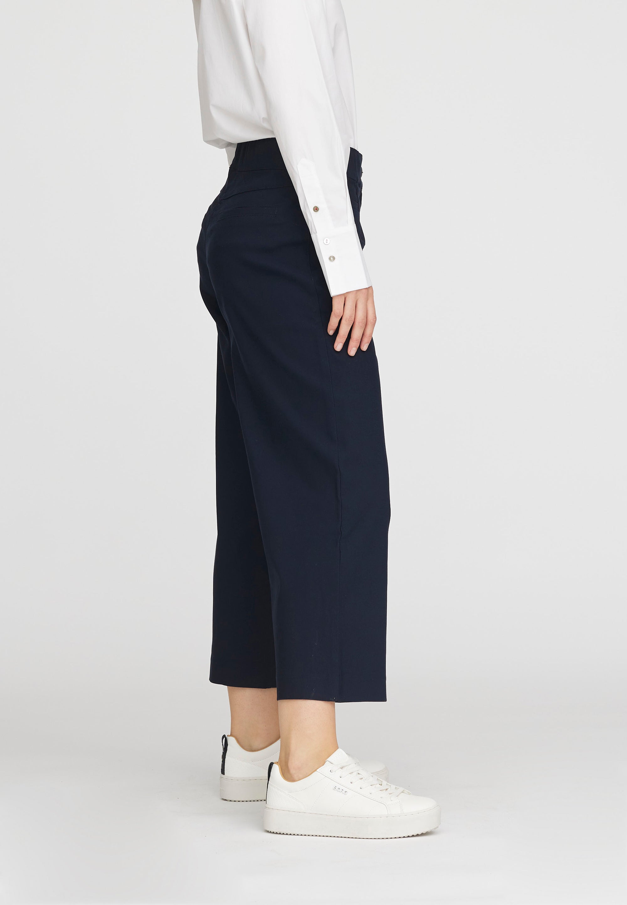 LAURIE Lester Loose Crop Trousers LOOSE 49118 Navy