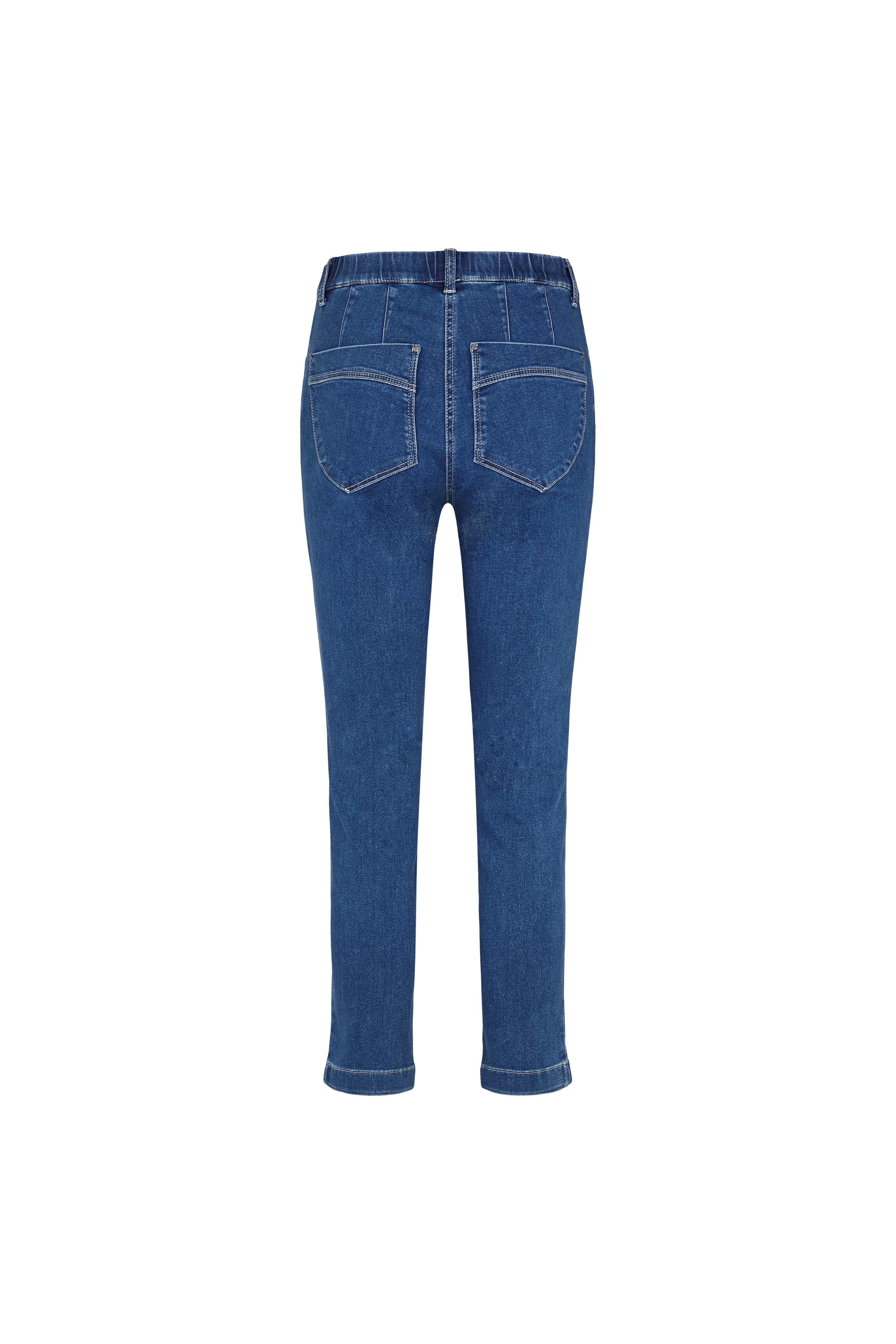 LAURIE  Madison Slim Cropped Jeans Slim 43515 Medium Blue Denim