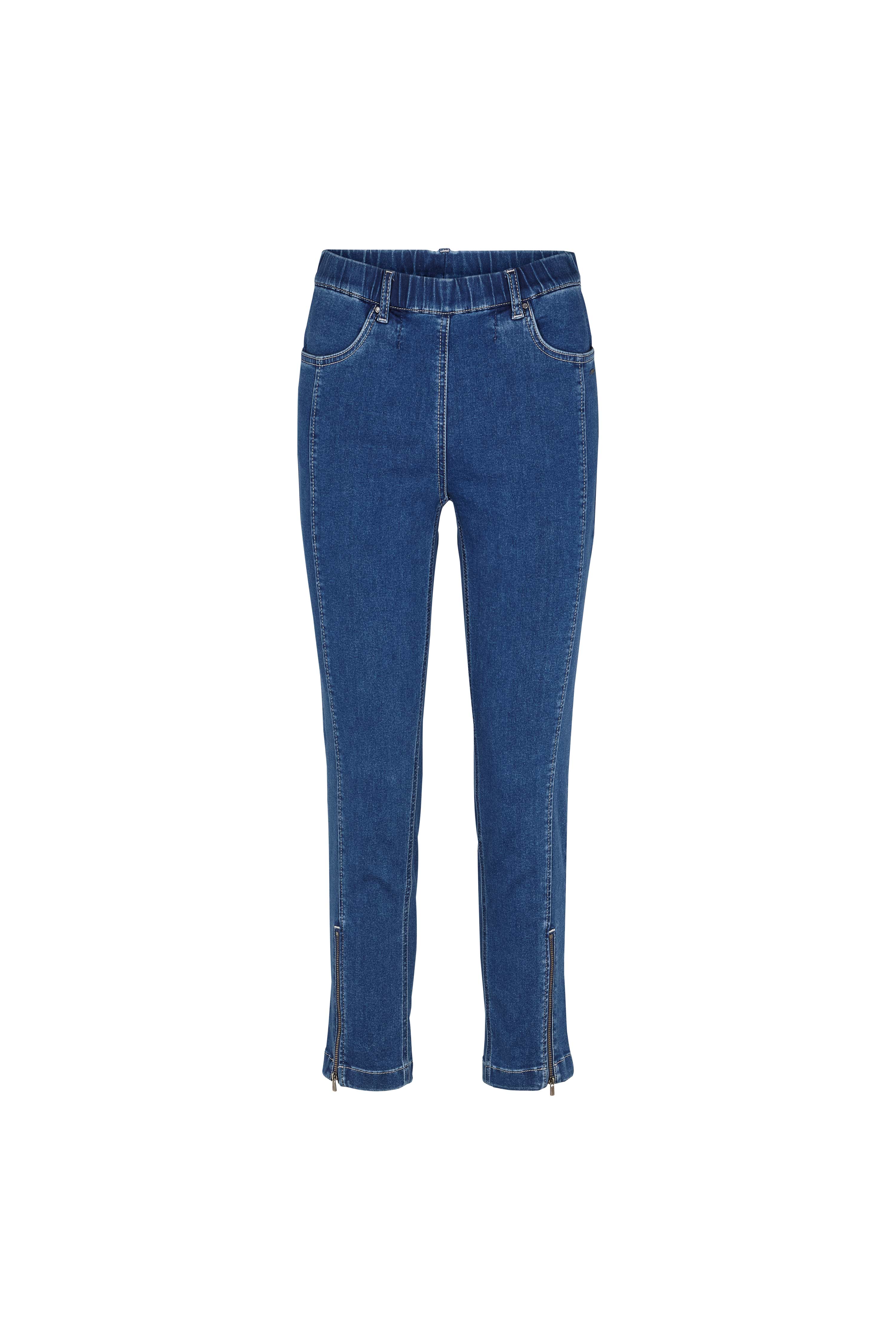 LAURIE  Madison Slim Cropped Jeans Slim 43515 Medium Blue Denim