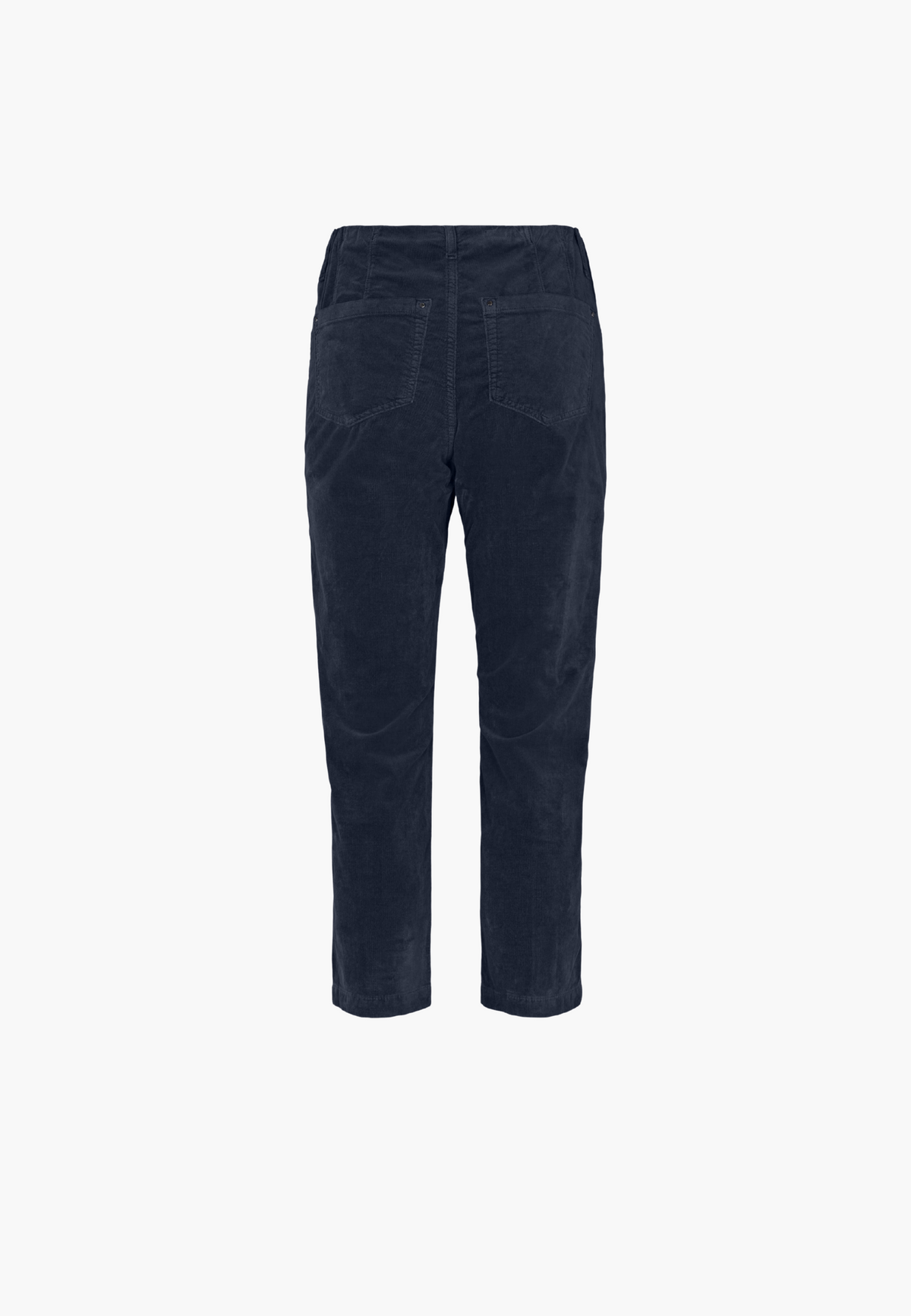 LAURIE Piper Pure Regular Fløjl - Cropped Regular 49000 Navy