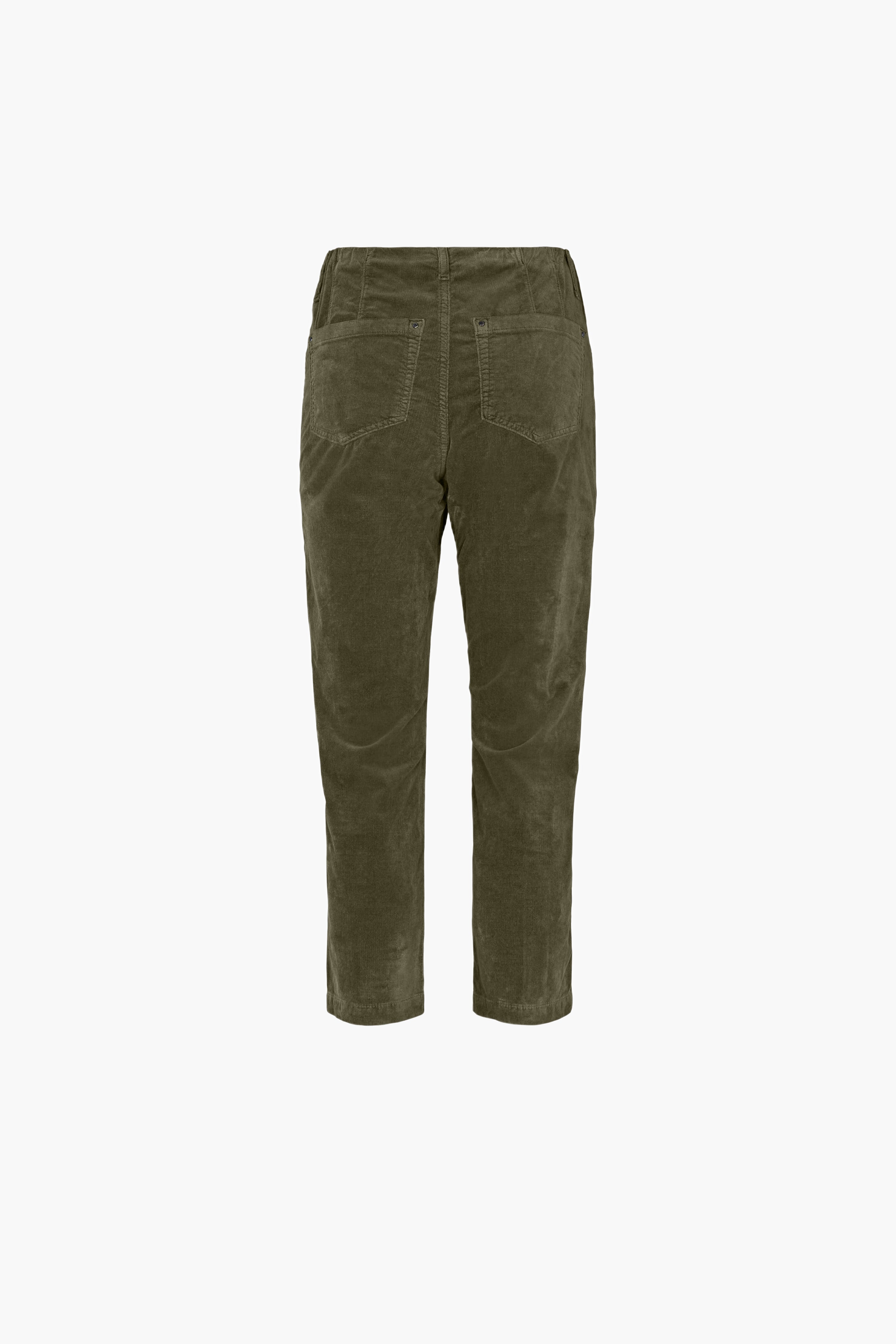 LAURIE  Piper Regular Fløjl Crop Regular 55000 Dried Olive