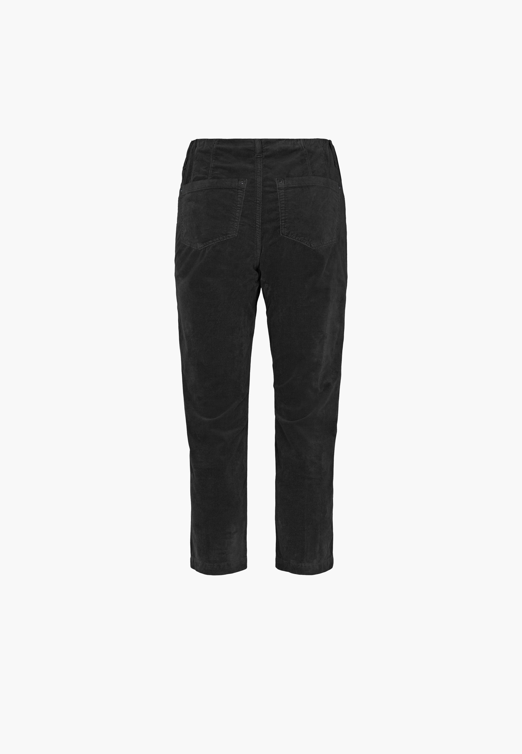 LAURIE Piper Regular Fløjl Crop Regular 99000 Black