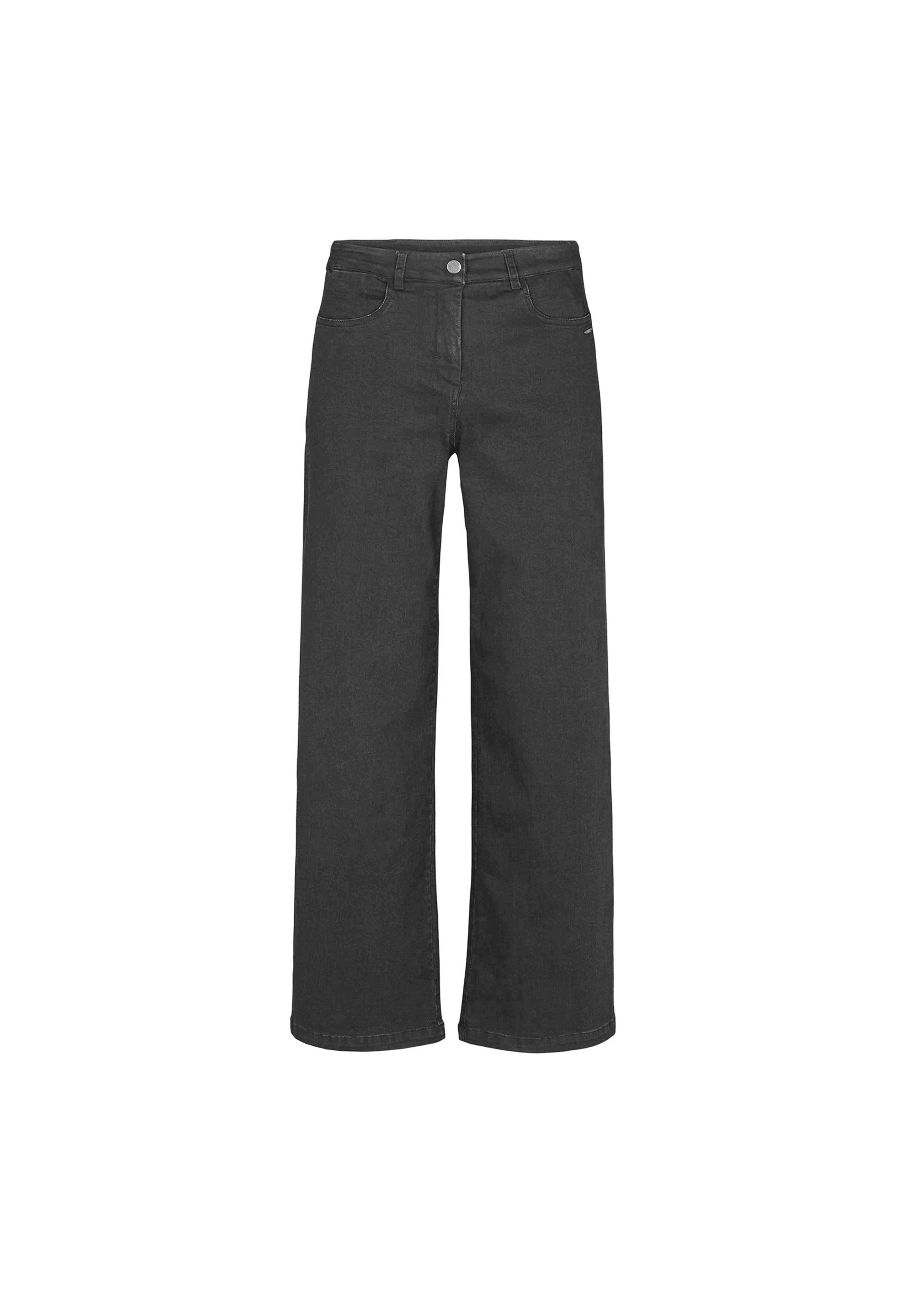 LAURIE Serene 5-pocket Loose - Medium Length Trousers LOOSE 99000 Black