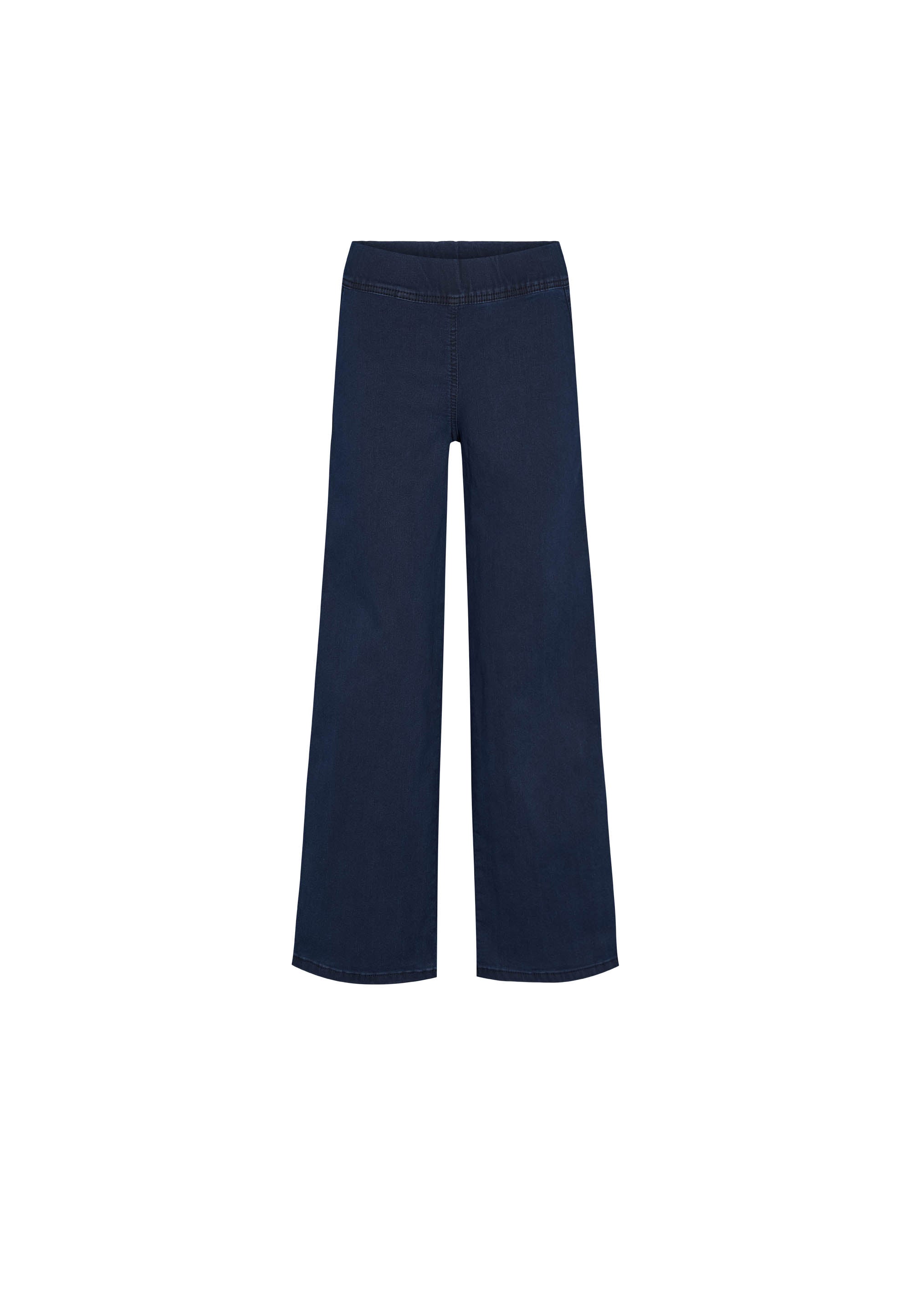 LAURIE Serene Loose - Extra Short Length Trousers LOOSE 49520 Dark Blue Denim