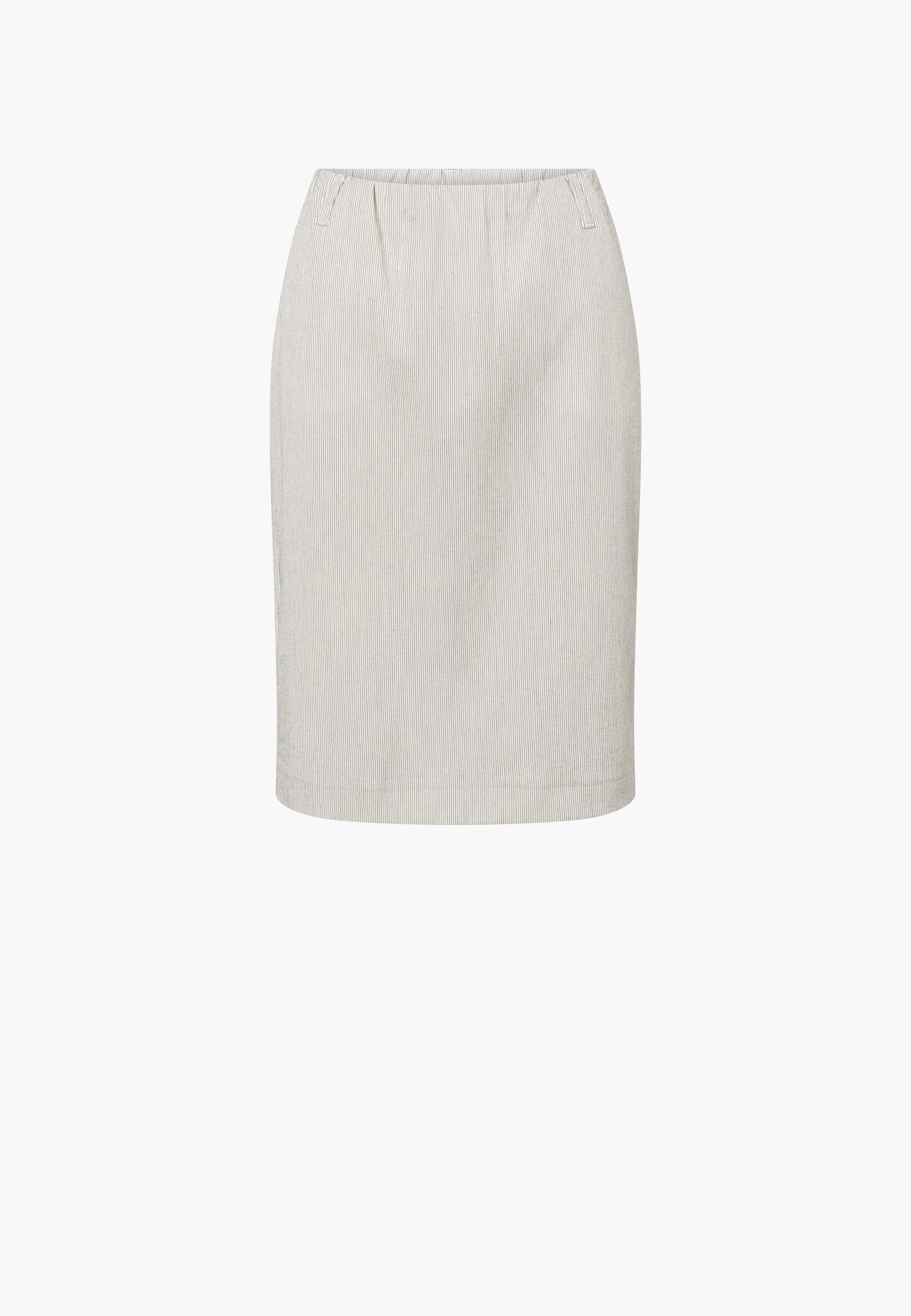 LAURIE Simone Skirt - 62 cm. Regular 10109 White pinstripe