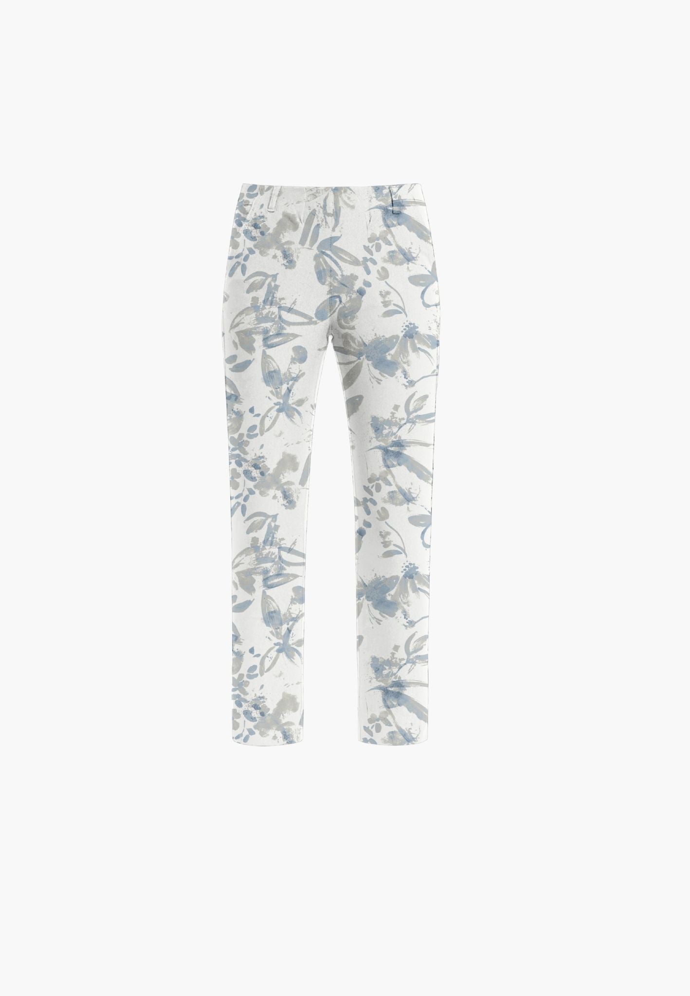 LAURIE Taylor Regular Cropped Regular 44140 Blue flower print