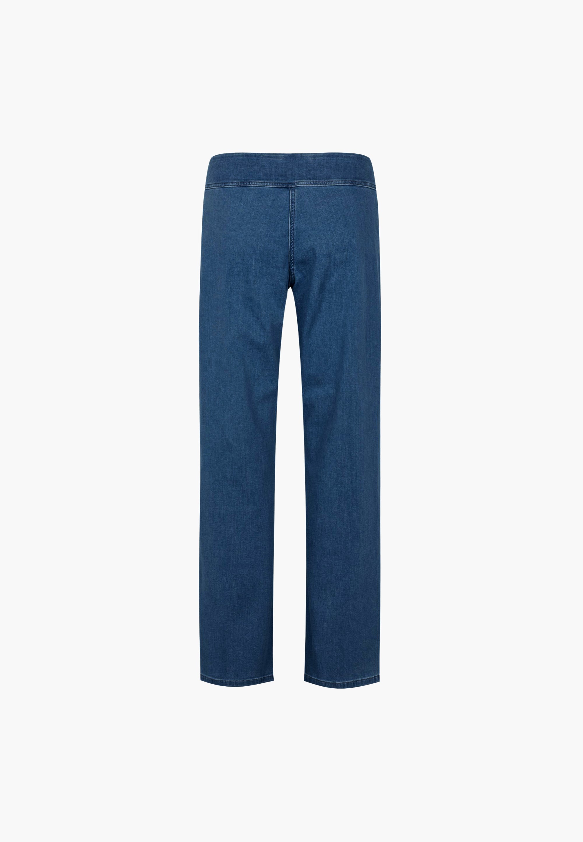LAURIE Thea Straight - Long Length Trousers STRAIGHT 49401 Blue Denim