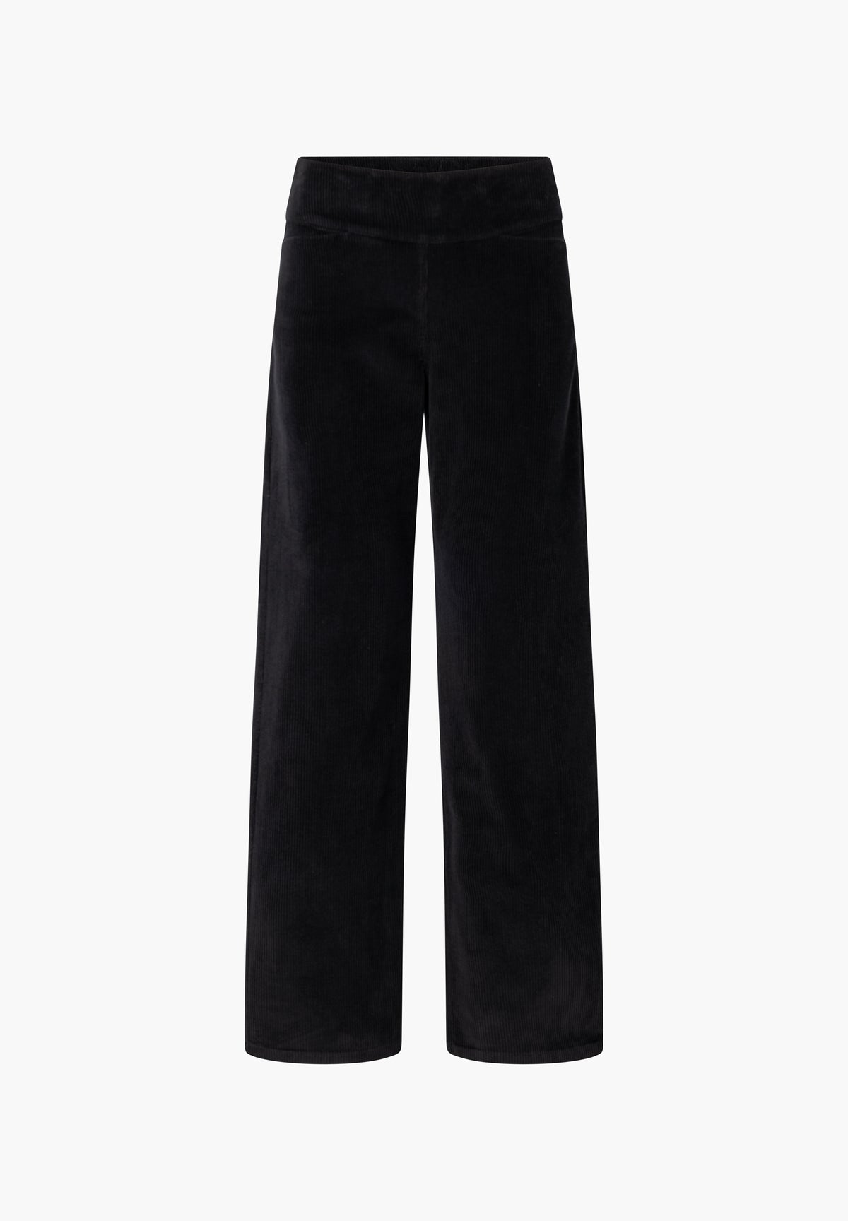 LAURIE Thea Straight Fløjl - Medium Length Straight 99000 Black