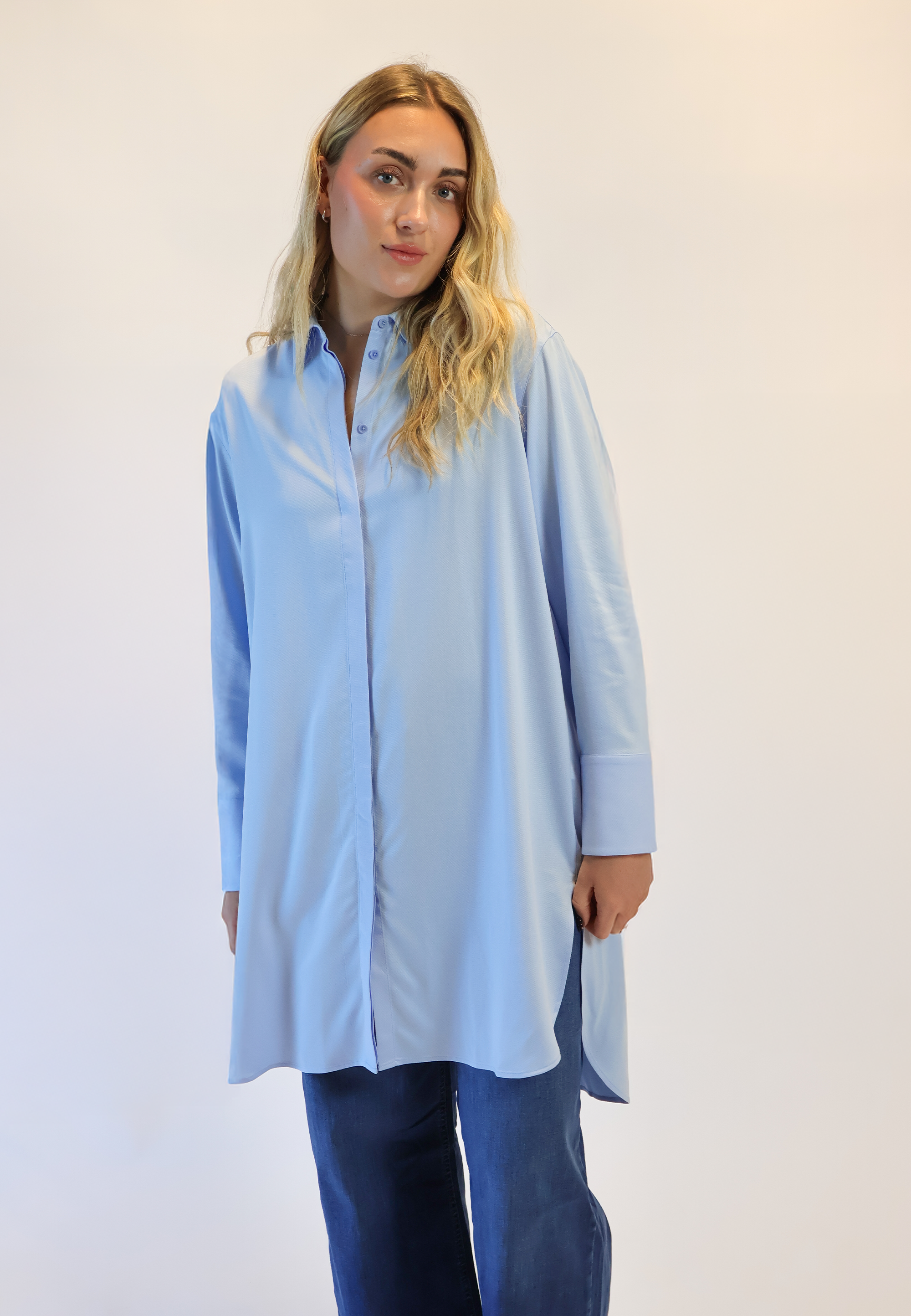 LAURIE Veronica Long Shirt LS Shirts 43101 Blue Sky