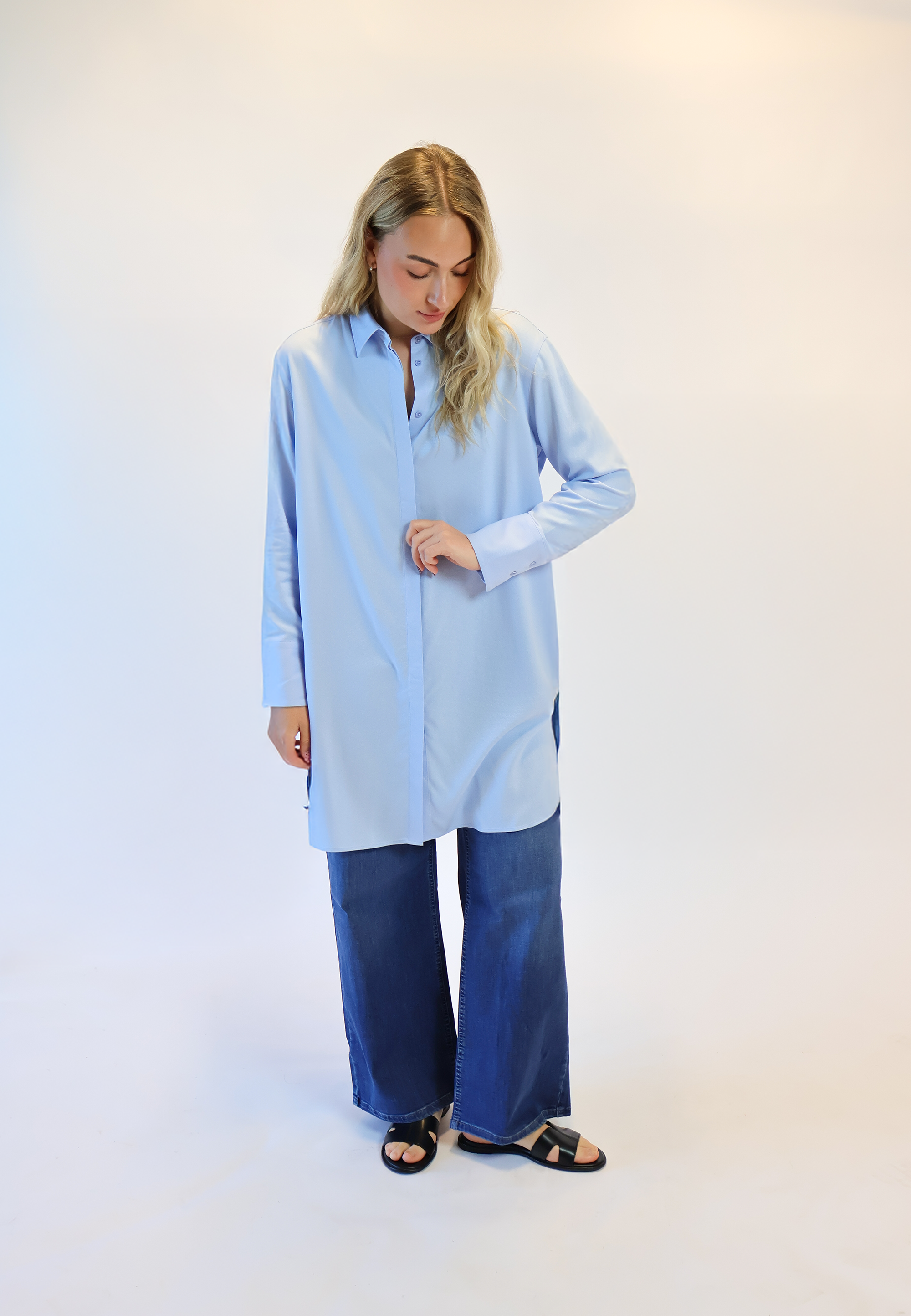LAURIE Veronica Long Shirt LS Shirts 43101 Blue Sky