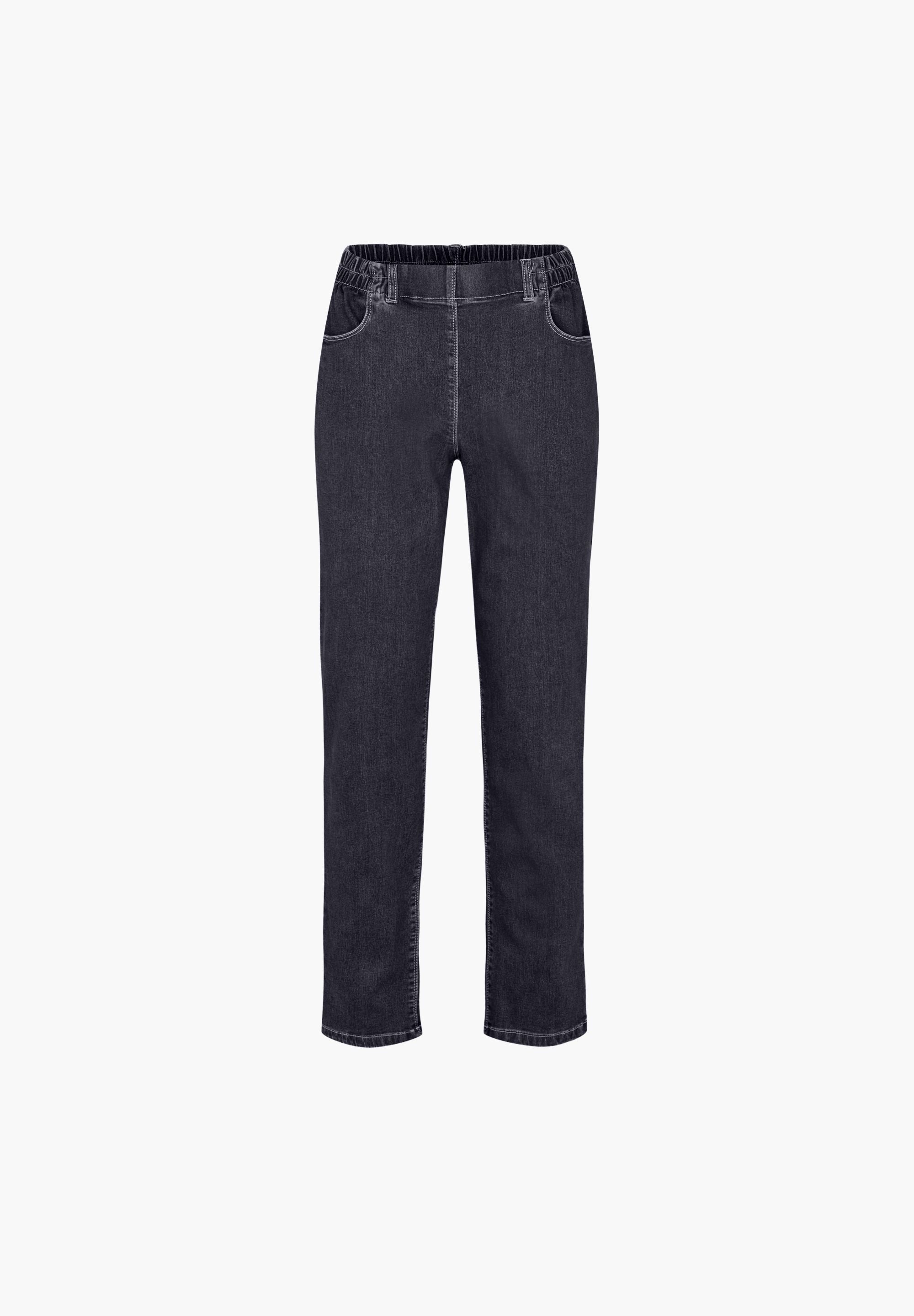 LAURIE Violet Relaxed - Medium Length Relaxed 40513 Dark Blue Denim