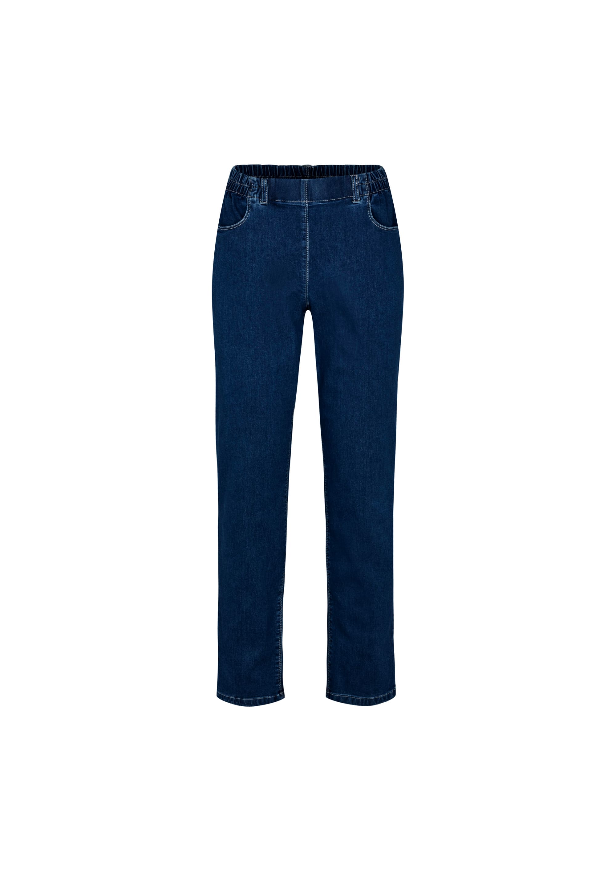 LAURIE Violet Relaxed - Medium Length Trousers RELAXED 49501 Dark Blue Denim